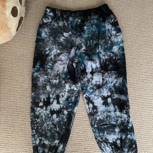 Blue tie dye joggers